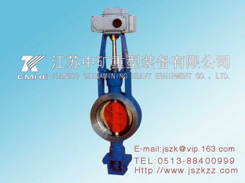 Electric regulating butterfly valve