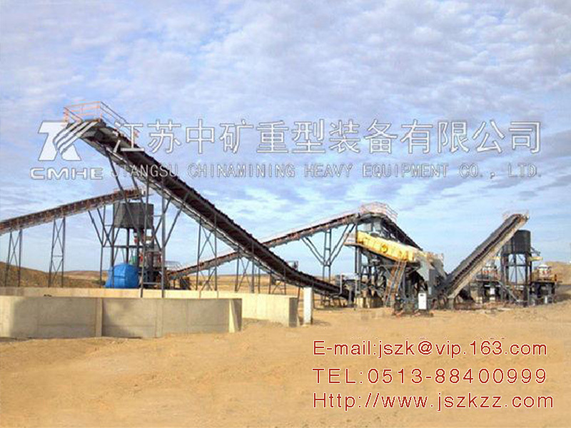 Complete set of equipment for gravel sand making and screening
